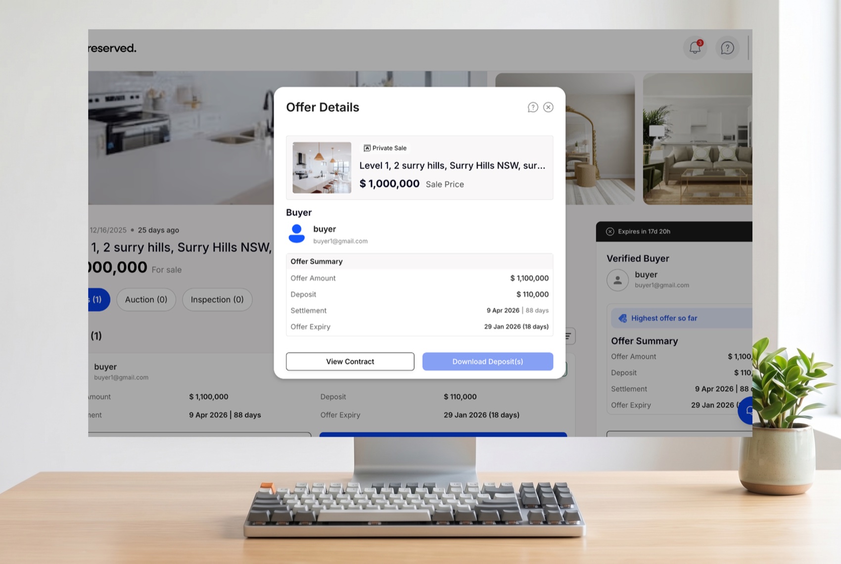 Manage your Unreserved listing from a desktop computer