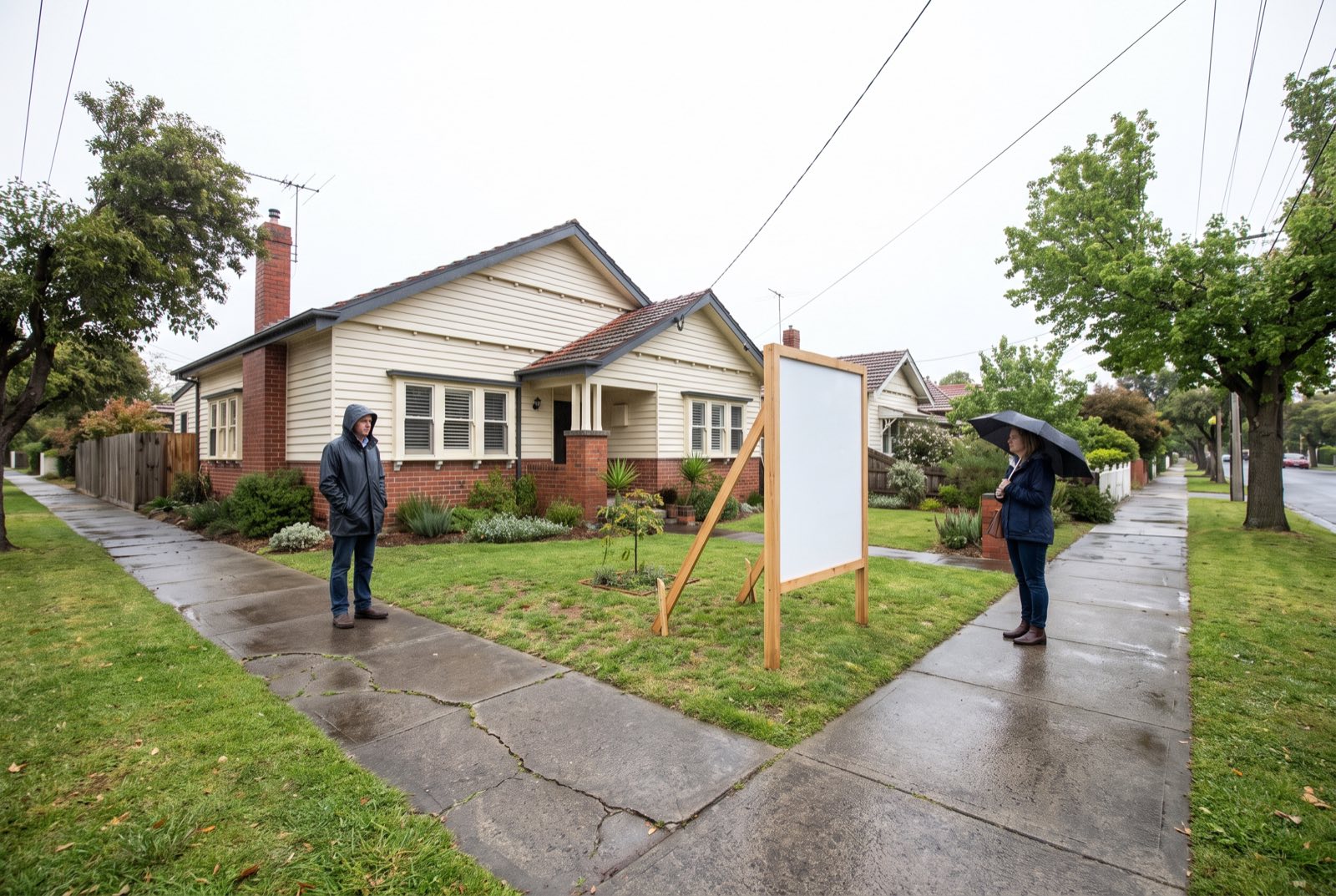 An auction with a thin crowd, illustrating low buyer depth