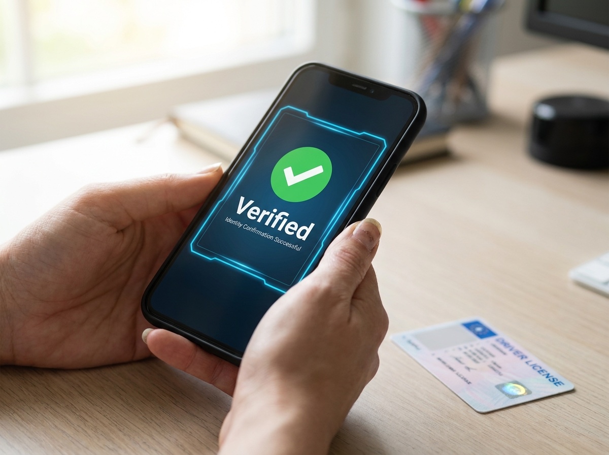 Buyer verifying their identity through Stripe in the Unreserved app