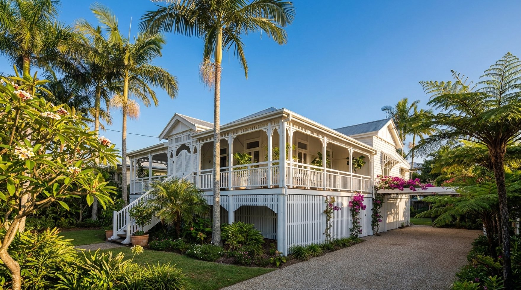 Classic Queenslander home in a leafy Brisbane suburb